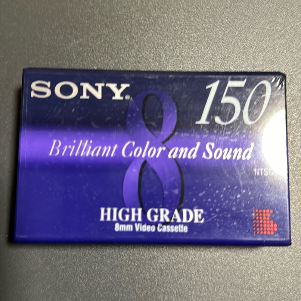 SONY 8mm blank recordable video cassette P6-150HGC